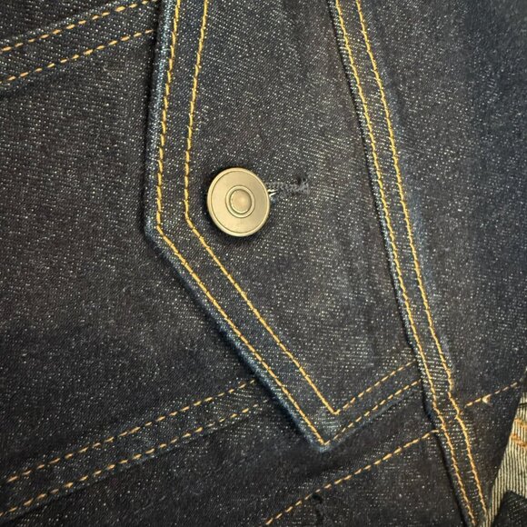 Revolve + Susana Monaco Oversized Denim Jacket Button Up Jacket Medium - Picture 2 of 7